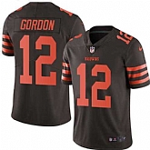 Nike Men & Women & Youth Browns 12 Josh Gordon Brown Color Rush Limited Jersey,baseball caps,new era cap wholesale,wholesale hats